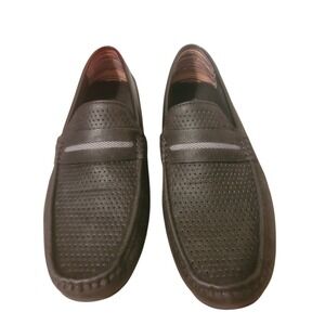 Stacy Addams Loafers Perforated Shoes Mens Suede Slip-on  12M